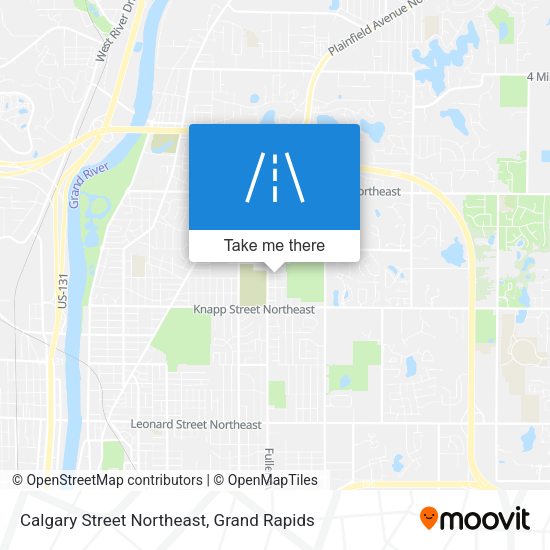 Calgary Street Northeast map