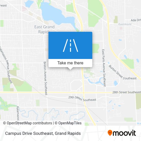Campus Drive Southeast map