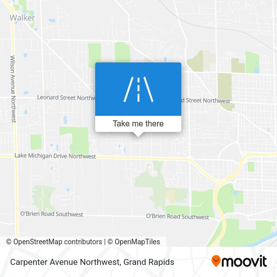 Carpenter Avenue Northwest map