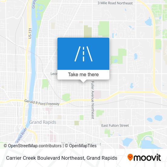 Carrier Creek Boulevard Northeast map