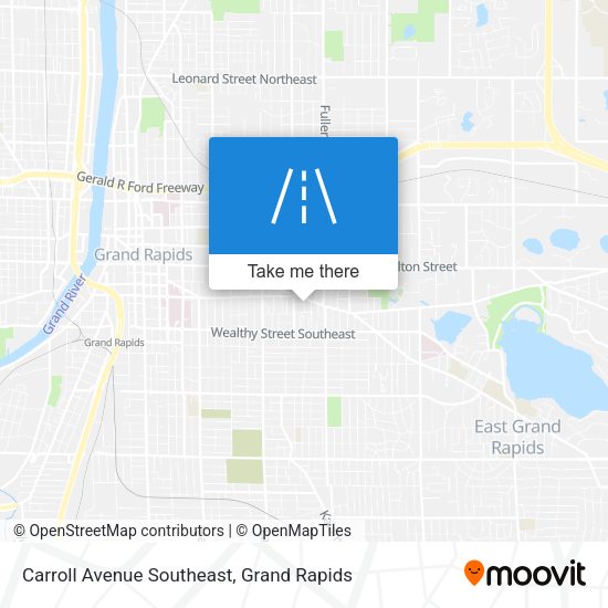 Carroll Avenue Southeast map