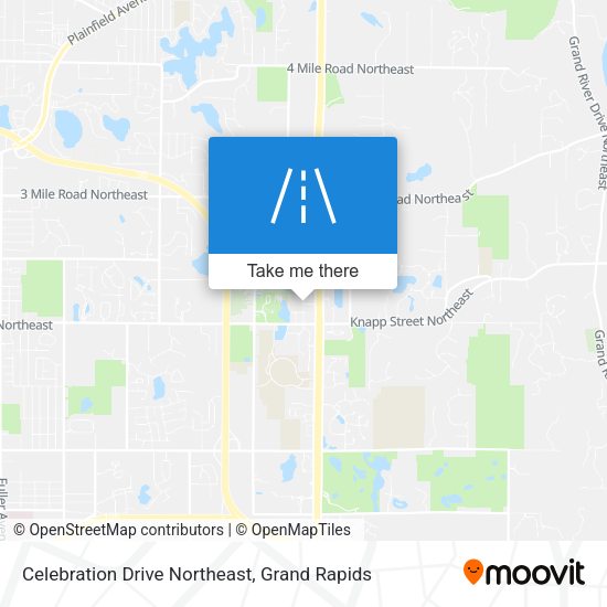 Celebration Drive Northeast map