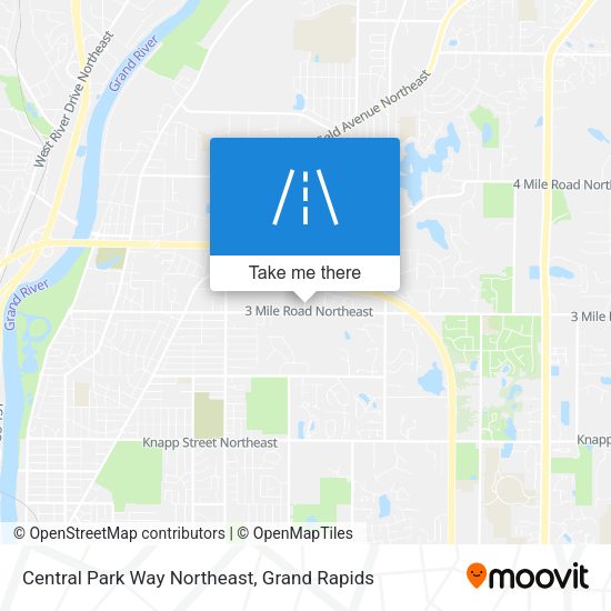 Mapa de Central Park Way Northeast