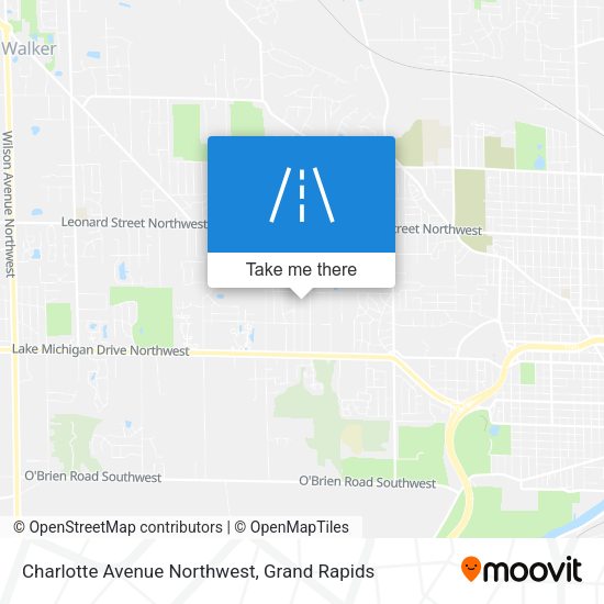 Charlotte Avenue Northwest map