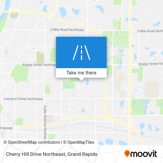 Mapa de Cherry Hill Drive Northeast