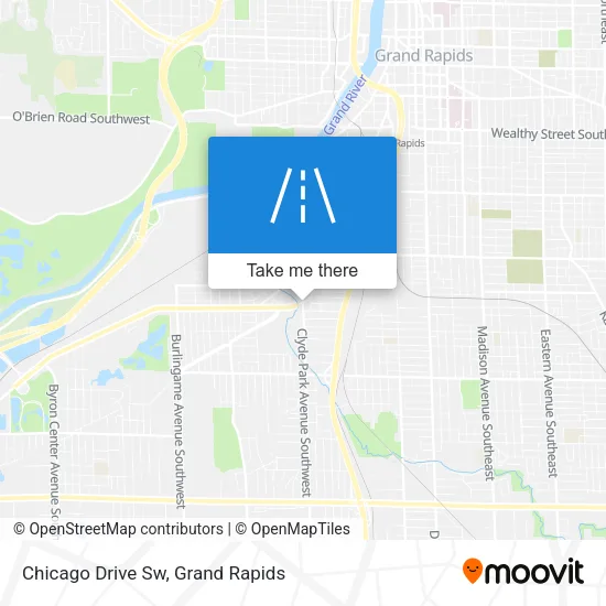 Chicago Drive Sw map