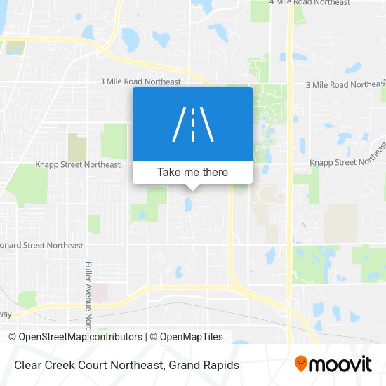 Clear Creek  Court Northeast map
