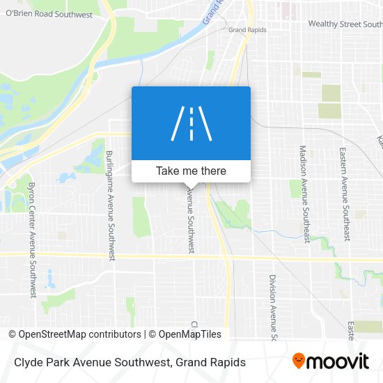 Mapa de Clyde Park Avenue Southwest