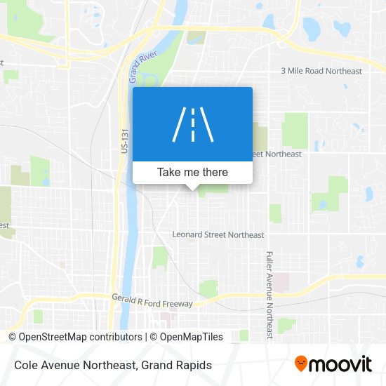 Mapa de Cole Avenue Northeast