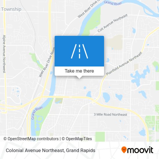 Mapa de Colonial Avenue Northeast