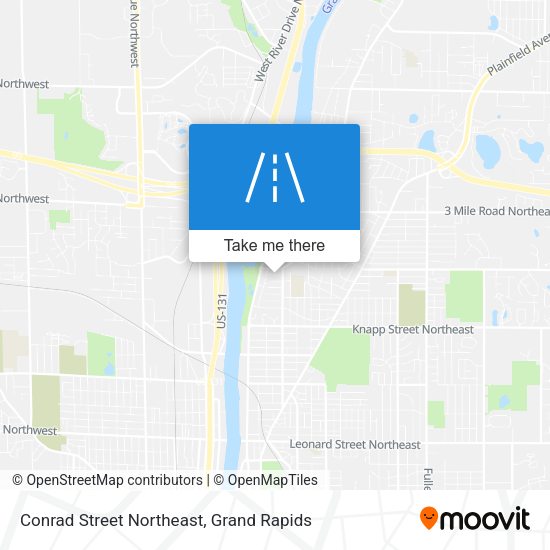 Conrad Street Northeast map