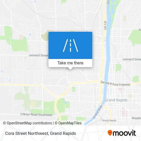 Cora Street Northwest map