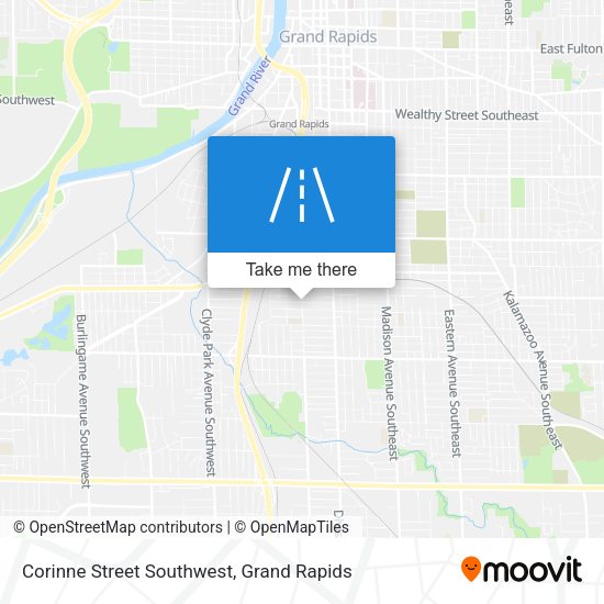 Mapa de Corinne Street Southwest