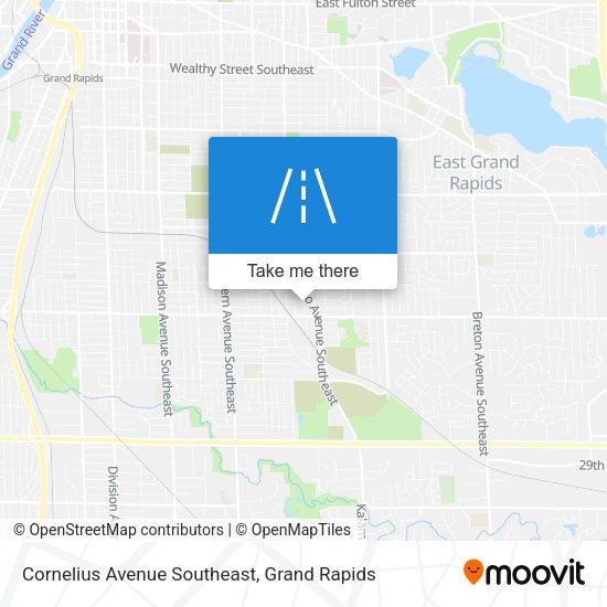 Cornelius Avenue Southeast map