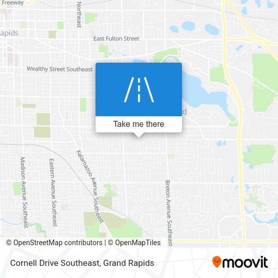 Cornell Drive Southeast map