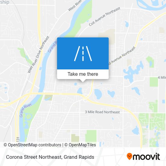 Mapa de Corona Street Northeast