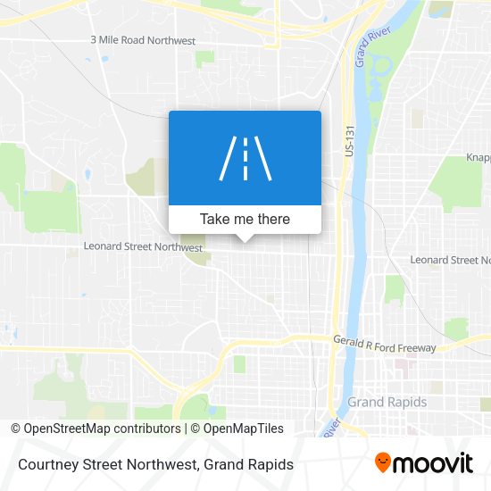 Courtney Street Northwest map