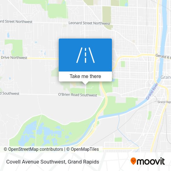 Covell Avenue Southwest map