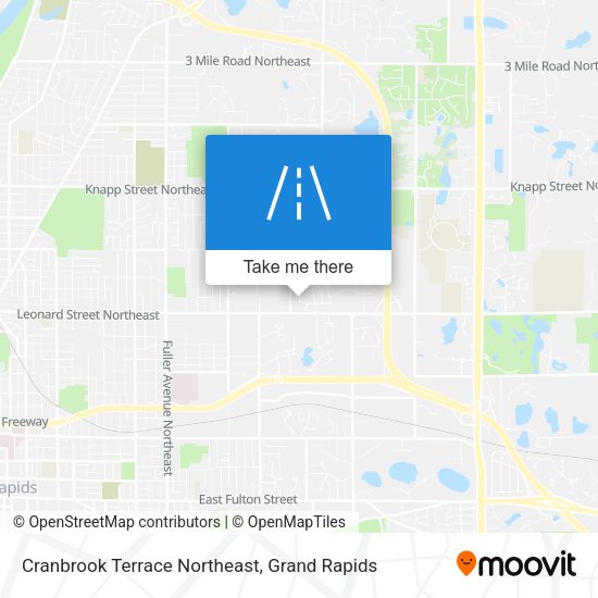 Cranbrook Terrace Northeast map
