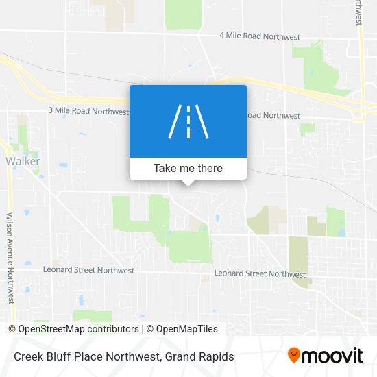 Creek Bluff Place Northwest map
