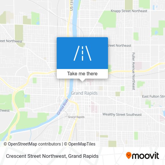 Crescent Street Northwest map