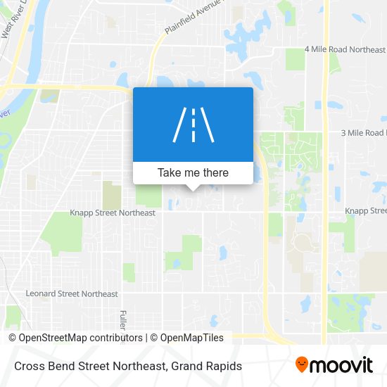 Cross Bend Street Northeast map