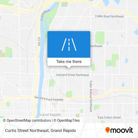 Curtis Street Northeast map