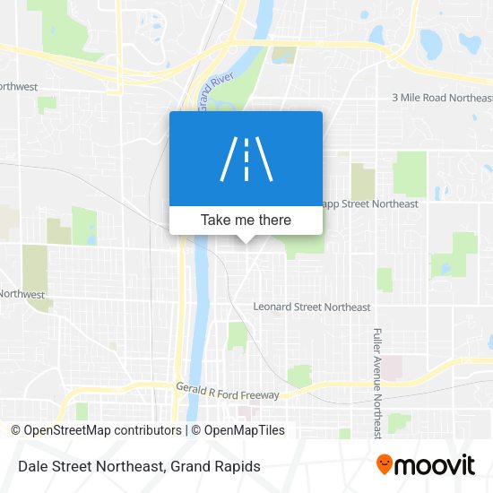Mapa de Dale Street Northeast