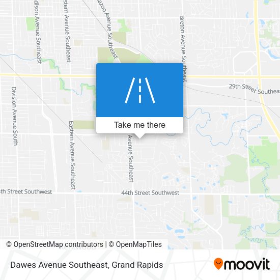 Dawes Avenue Southeast map
