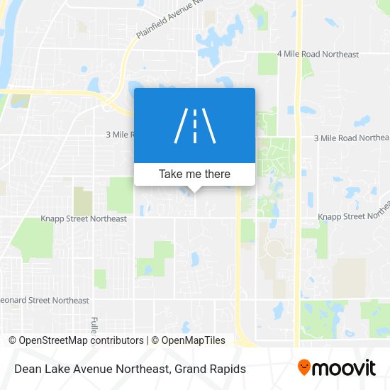 Mapa de Dean Lake Avenue Northeast