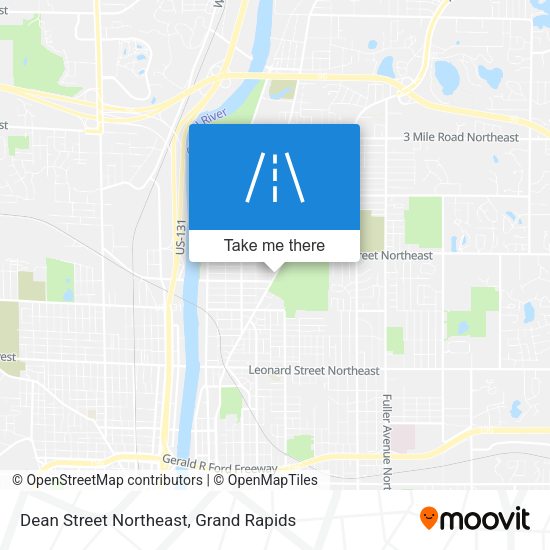 Mapa de Dean Street Northeast