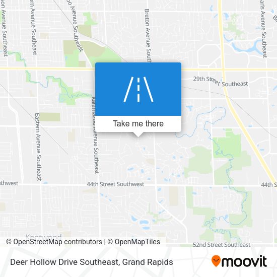 Deer Hollow Drive Southeast map