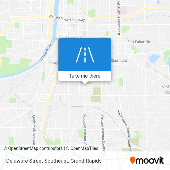 Delaware Street Southeast map