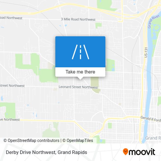 Derby Drive Northwest map