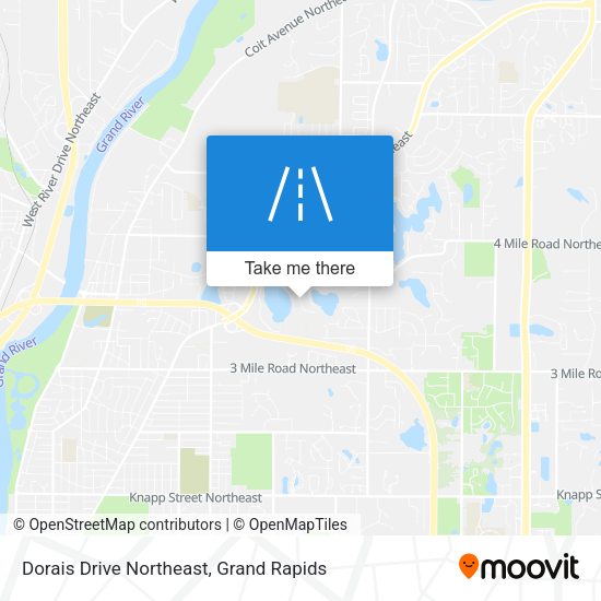 Dorais Drive Northeast map