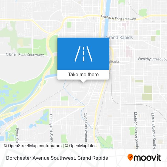 Dorchester Avenue Southwest map