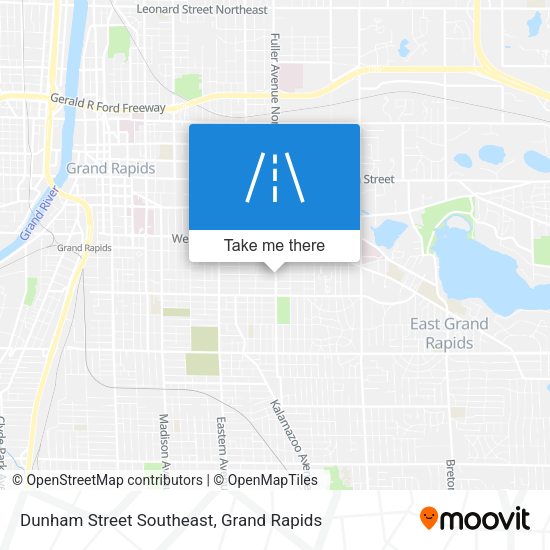 Dunham Street Southeast map