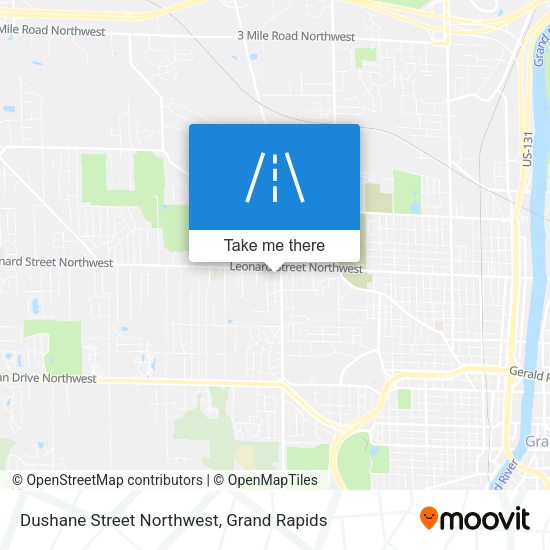 Mapa de Dushane Street Northwest