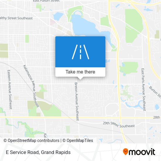 Mapa de E Service Road