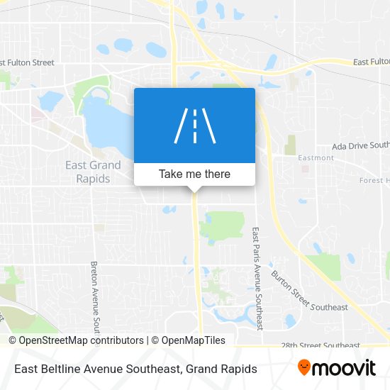 East Beltline Avenue Southeast map