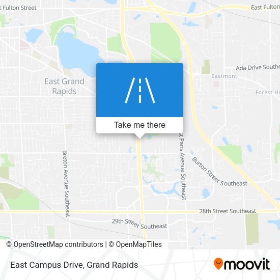 East Campus Drive map