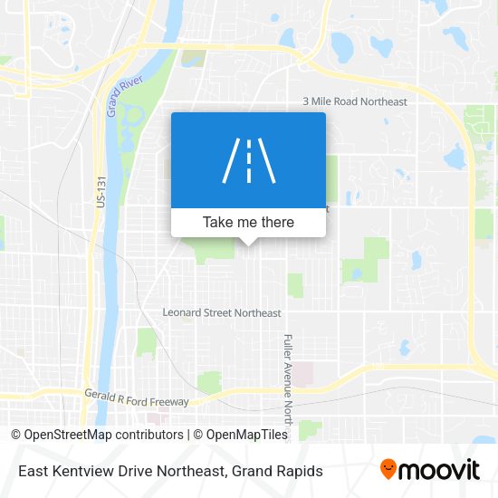 East Kentview Drive Northeast map