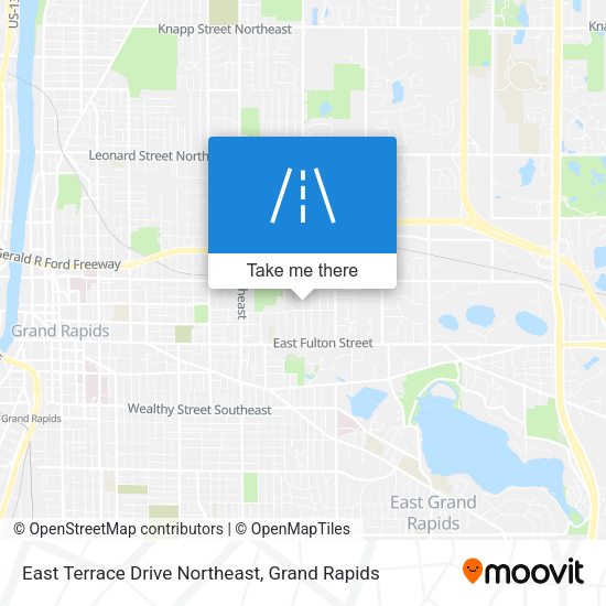 East Terrace Drive Northeast map
