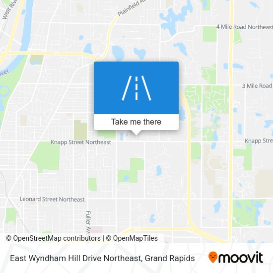 Mapa de East Wyndham Hill Drive Northeast