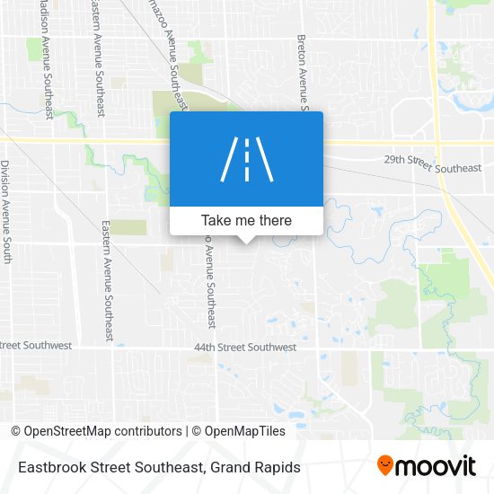 Eastbrook Street Southeast map