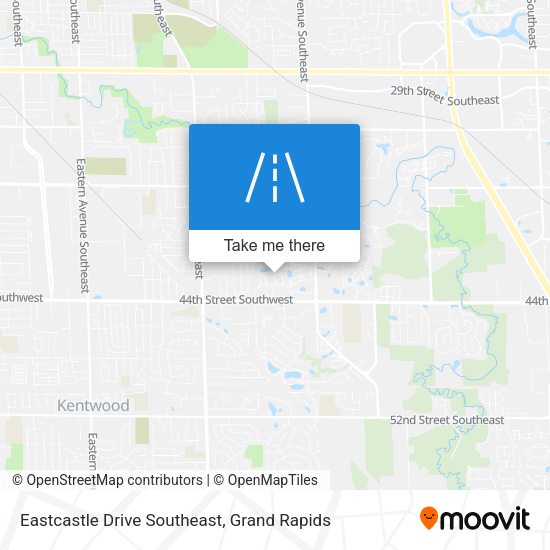 Eastcastle Drive Southeast map