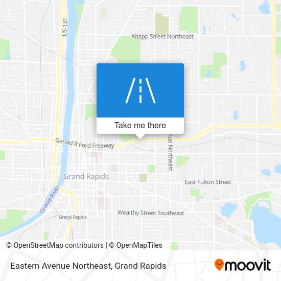 Mapa de Eastern Avenue Northeast