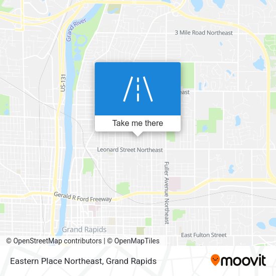 Mapa de Eastern Place Northeast