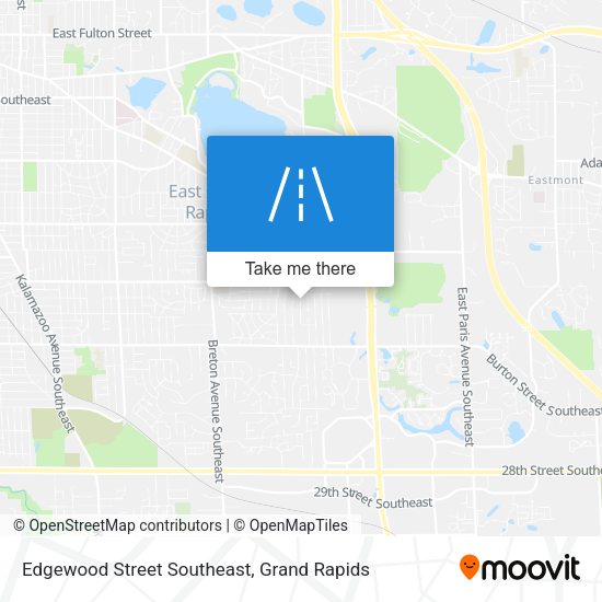 Edgewood Street Southeast map
