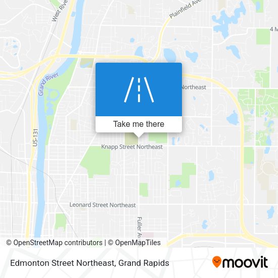 Mapa de Edmonton Street Northeast
